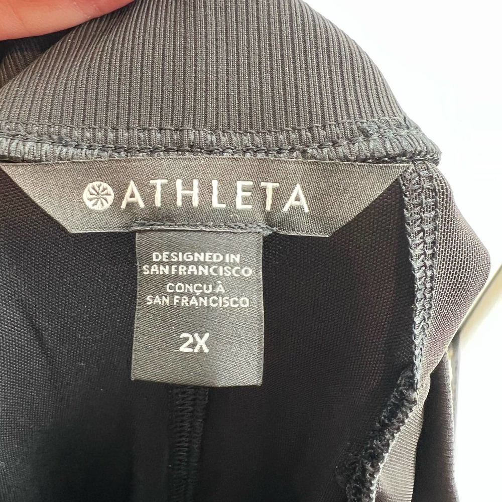 ATHLETA Venice Flare Pant Large L Black Venice Pant Wide Leg #882675 NEW size 2X - Picture 10 of 12